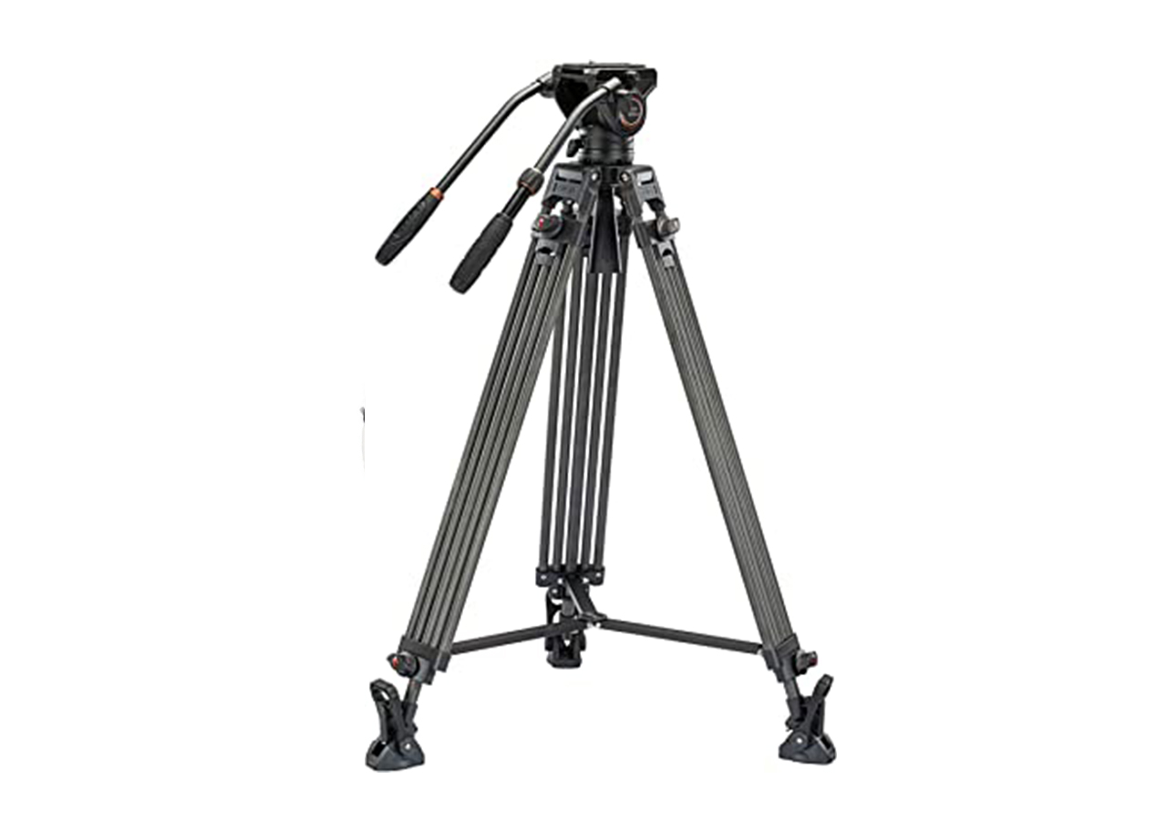 Trépied Vidéo Manfrotto 504X Carbone Twin Leg (MVK504XTWINMC)